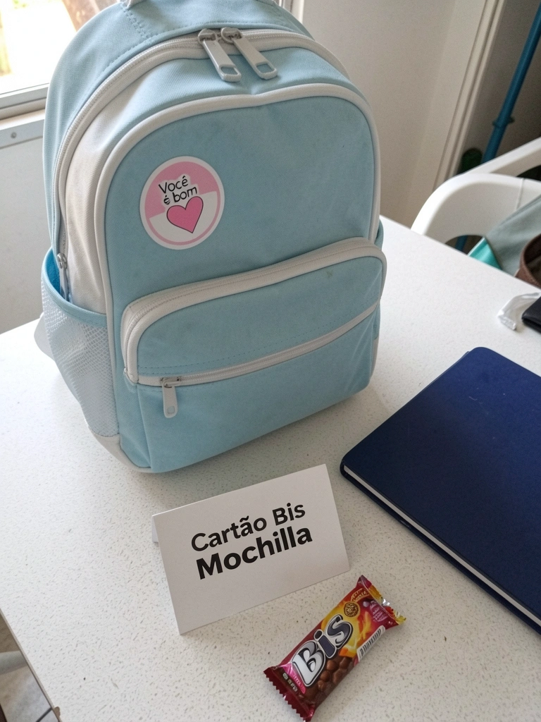 Cartão com Bis e frase 