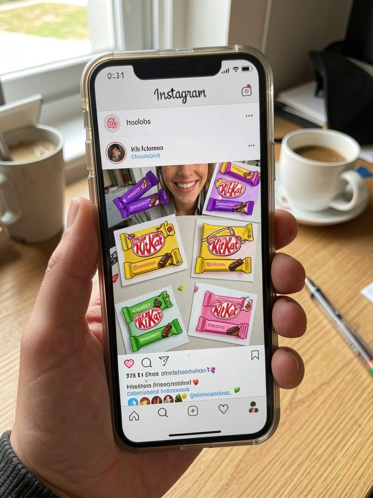 Captura de tela de perfil do Instagram com prévia de kit digital de cartões escolares.