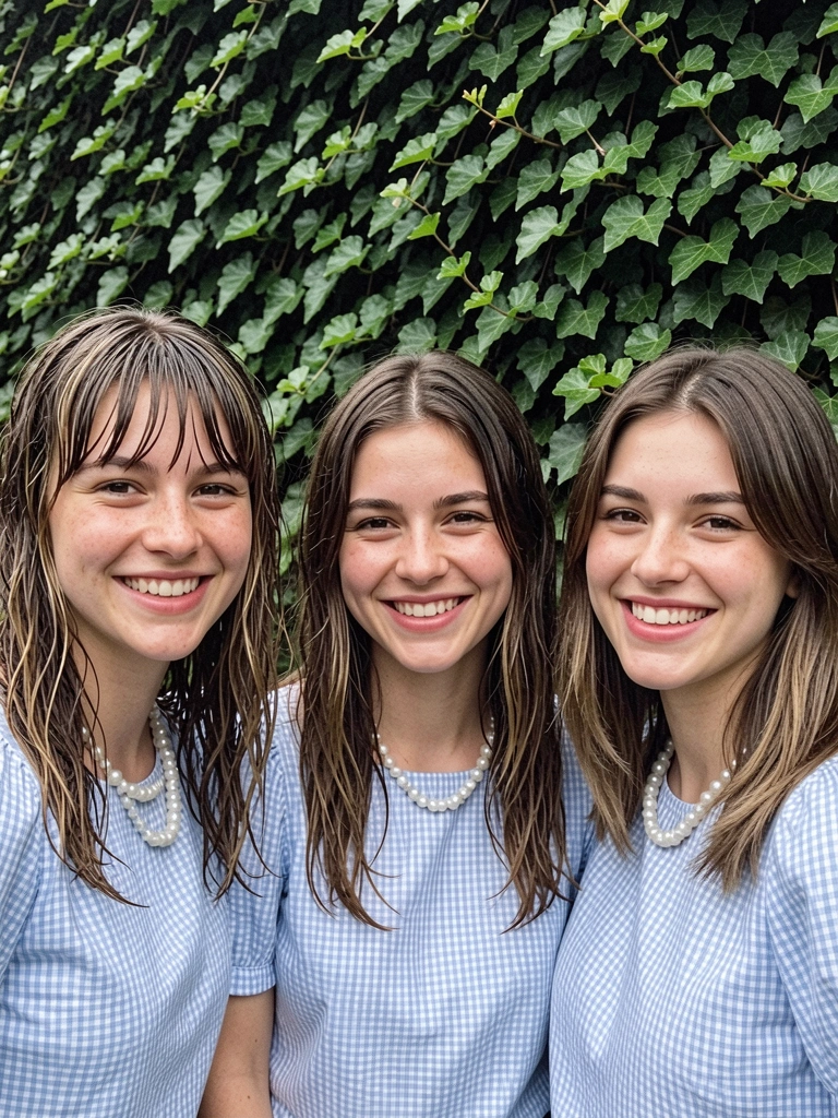 Três variações de long bob: com franja, assimétrico e repicado, dispostas lado a lado.