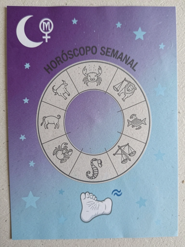 Colagem da Lua Minguante e Vênus em Virgem com estrelas ao fundo.