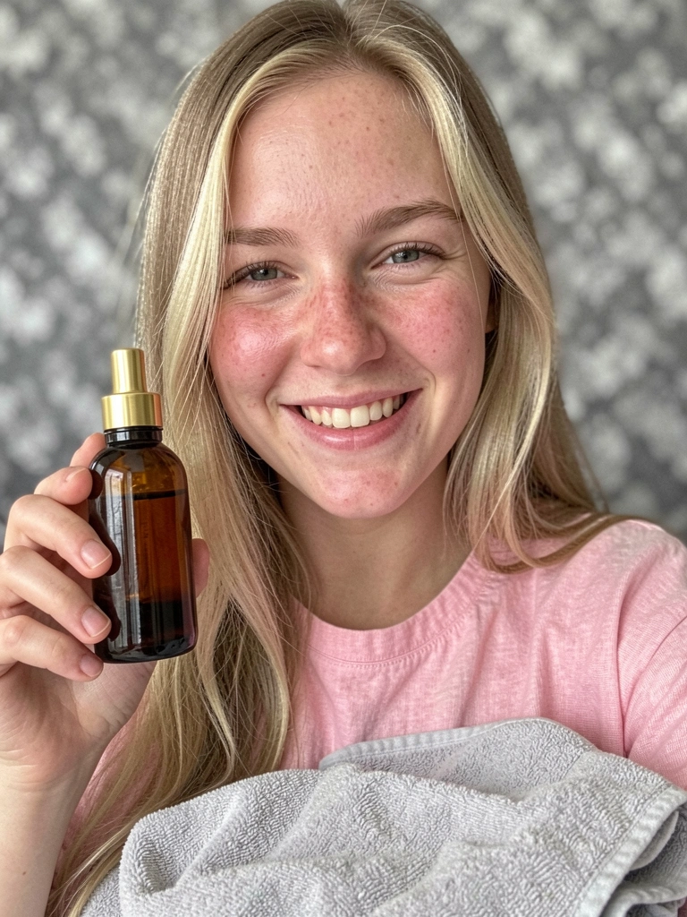 Frasco do Moroccanoil Tratamento Original sobre superfície clara, com iluminação suave.