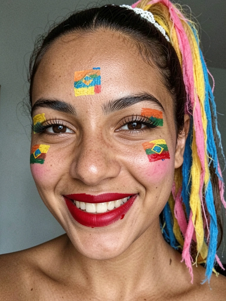Paleta de sombras com tons de laranja, marrom e dourado sobre fundo neutro.