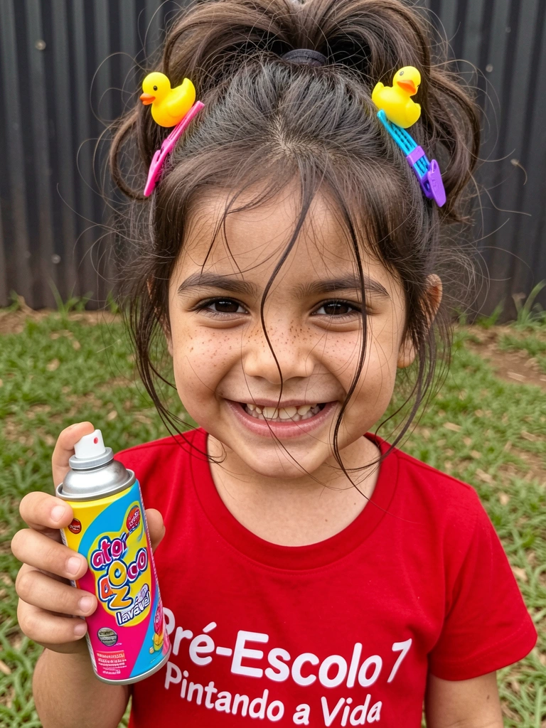 Rótulo de spray com as palavras 