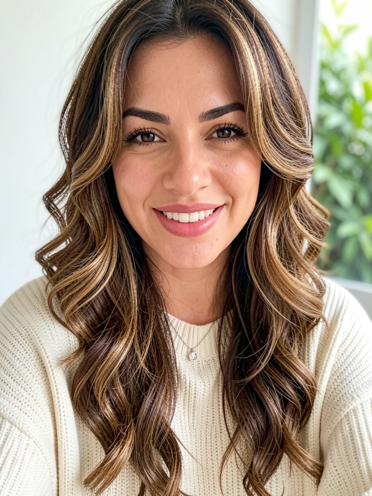 Esquema gráfico com técnicas de corte de cabelo feminino, incluindo tesoura e navalha.