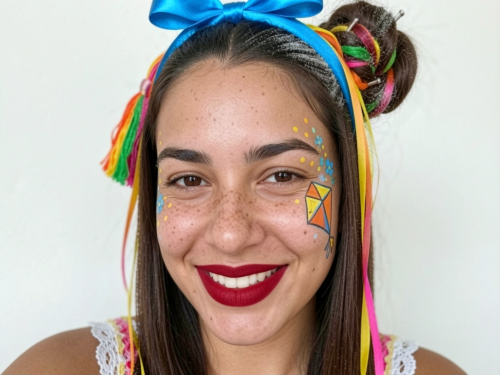 Cabelo liso preso em torcido com grampos e acabamento texturizado.