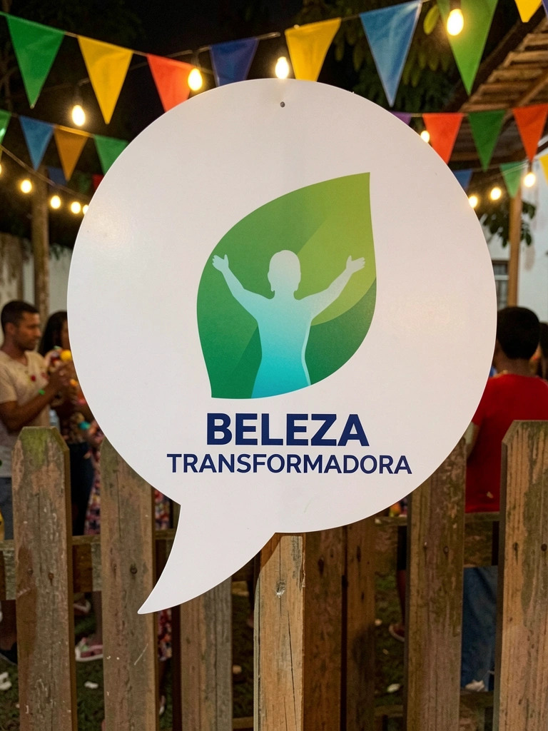Ícone de balão de perguntas sobre fundo colorido de bandeirinhas de festa junina.