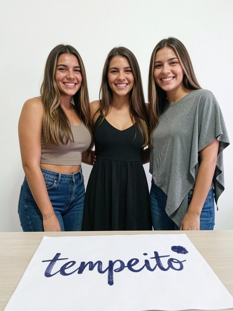 Três modelos de abadá lado a lado: cropped, vestido e assimétrico.